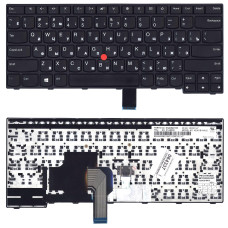 Клавиатура для ноутбука Lenovo Thinkpad E470 E475  черная с указателем