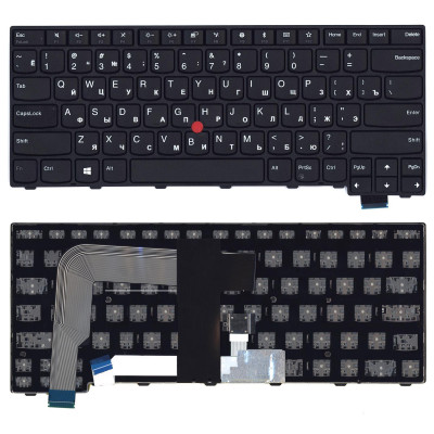 Клавиатура для ноутбука Lenovo Thinkpad T460S T470S черная без подсветки