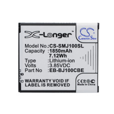 Аккумулятор CS-SMJ100SL EB-BJ100BBE, EB-BJ100BCE для Samsung Galaxy J1 SM-J100F  3.85V / 1850mAh