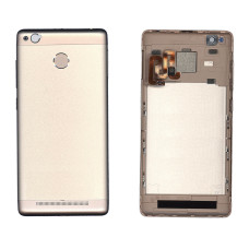 Задняя крышка для Xiaomi Redmi 3s c датчиком распознавания отпечатка пальца (Золотая)