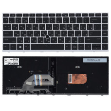 Клавиатура для ноутбука HP Probook 430 G5 440 G5 445 G5 серебристая с трекпоинтом