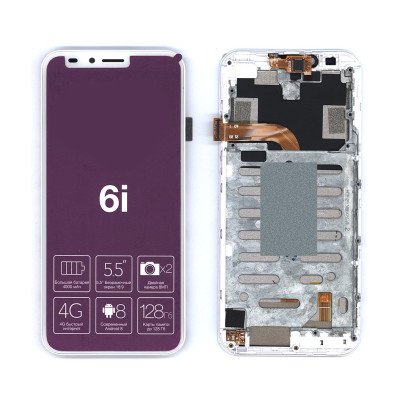 Дисплей для Inoi 6i белый с рамкой