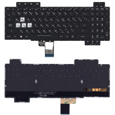 Клавиатура для ноутбука Asus ROG GL504 черная c белой подсветкой