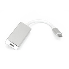 Адаптер Type-C на mini Display Port серебро