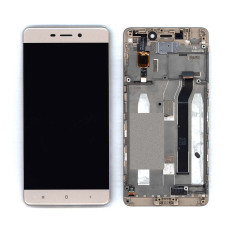 Дисплей для Xiaomi Redmi 4 золотой с рамкой
