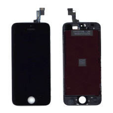 Дисплей (модуль) для Apple iPhone 5S, iPhone SE в сборе с тачскрином (AAA) черный