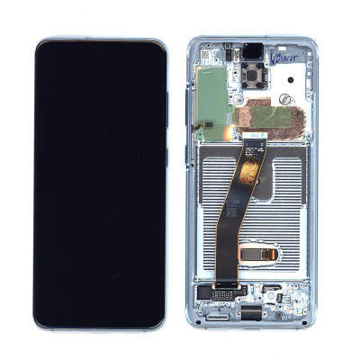 Дисплей для Samsung Galaxy S20 SM-G980F голубой