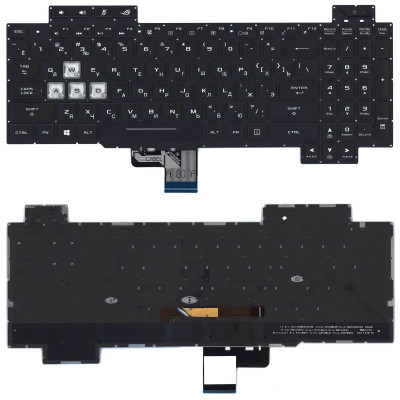 Клавиатура для ноутбука Asus ROG GL704 черная с подсветкой
