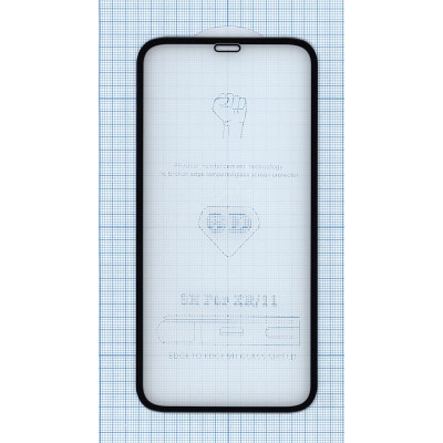 Защитное стекло 5D для Apple iPhone XR черное