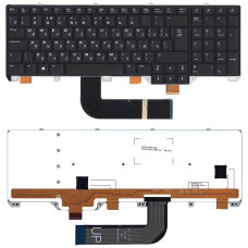 Клавиатура для ноутбука Dell Alienware M17x R5 черная с подсветкой