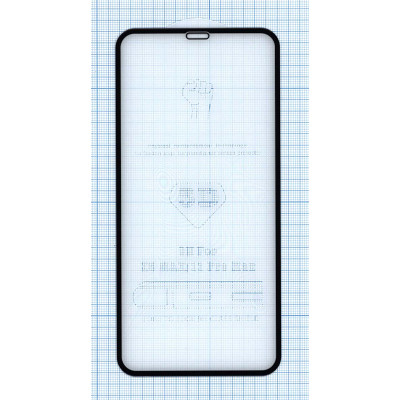 Защитное стекло 4D для Apple iPhone XS Max черное