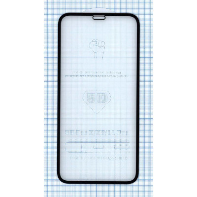 Защитное стекло 5D для Apple iPhone 11 Pro черное