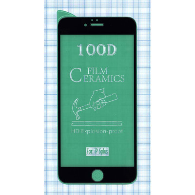 Керамическая пленка (стекло) для Iphone 6/ 6S plus черная