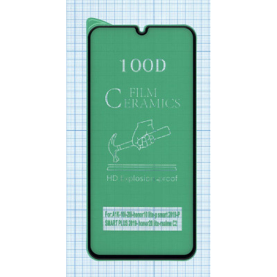 Керамическая пленка (стекло) для OPPO A1K черная