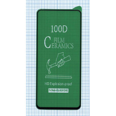 Керамическая пленка (стекло) для OPPO A52 черная