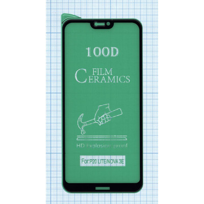 Керамическая пленка (стекло) для Huawei P20 lite/ nova A3E черная