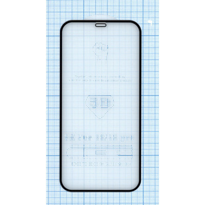 Защитное стекло 5D для Apple iPhone 12 Pro черное