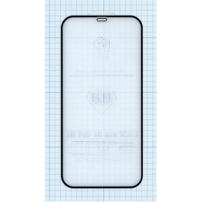 Защитное стекло 5D для Apple iPhone 12 Pro Max черное