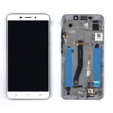 Дисплей для Asus ZenFone 3 Laser ZC551KL белый с рамкой