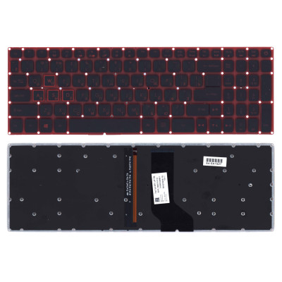Клавиатура для Acer Aspire Nitro VN7-593G-70U4 цвет черный с подсветкой