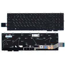 Клавиатура для ноутбука Dell Alienware M15 R1 2018 черная с подсветкой