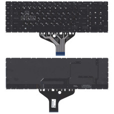 Клавиатура для ноутбука HP Omen 17-CB черная с подсветкой