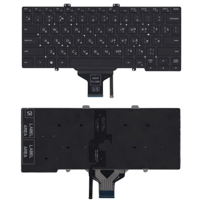 Клавиатура для ноутбука Dell Latitude 3400 5400 7400 черная