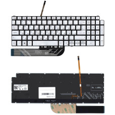 Клавиатура для ноутбука Dell Inspiron 5584 серебристая