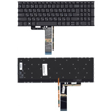 Клавиатура для ноутбука Lenovo Flex 5-15 черная с подсветкой