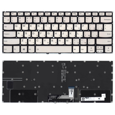 Клавиатура для ноутбука Lenovo Yoga C930-13IKB серебро