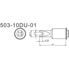 Жало для паяльника Quick 503-10DU-01