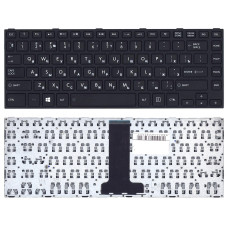Клавиатура для ноутбука Toshiba Satellite C40-B черная с рамкой