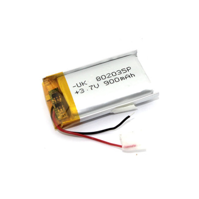 Аккумулятор Li-Pol (батарея) 8*20*35мм 2pin 3.7V/900mAh