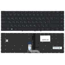 Клавиатура для ноутбука Asus ZenBook 14 UX425 черная с подсветкой