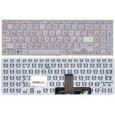 Клавиатура для ноутбука Asus S533F серебристая