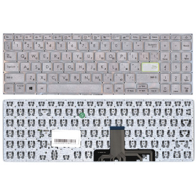 Клавиатура для ноутбука Asus S533F серебристая