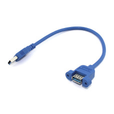 Кабель USB 3.0 для монтажа на корпус 30 см