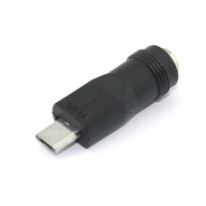 Переходник 5,5x2,1 мама на Micro USB папа 5 Pin
