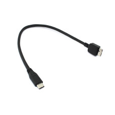 Кабель Type-C на Micro USB Type B кабель 25см черный