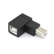 Угловой удлинитель USB Type B с поворотом вниз