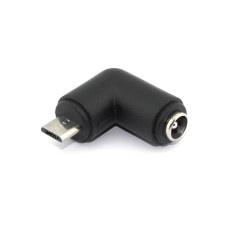 Переходник 5,5х2,5 на Micro USB угловой