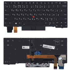 Клавиатура для ноутбука Lenovo ThinkPad X13 Yoga Gen 1 черная с подсветкой