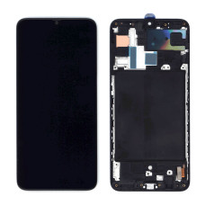 Дисплей для Samsung Galaxy A70 SM-A705F в сборе с тачскрином и рамкой (TFT) черный
