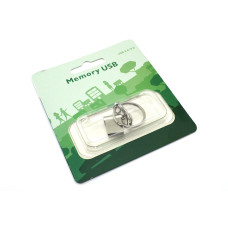 Флешка USB Dr. Memory mini 8Гб, USB 2.0, серебристый