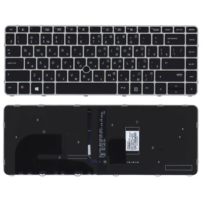 Клавиатура для ноутбука HP ZBook 14u G4 черная