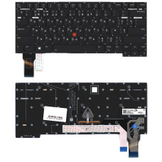 Клавиатура для ноутбука Lenovo ThinkPad T14s gen 2 черная с подсветкой