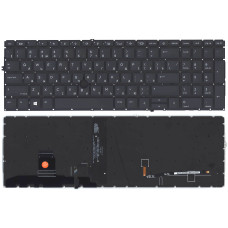 Клавиатура для ноутбука  HP Elitebook 850 855 G7 G8 черная с подсветкой и указателем