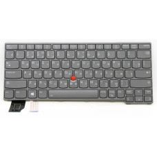 Клавиатура для ноутбука Lenovo ThinkPad X13 Gen 2 серая с подсветкой