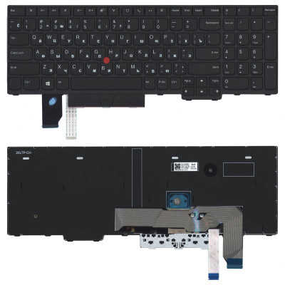 Клавиатура для ноутбука Lenovo Thinkpad T15p P15v черная