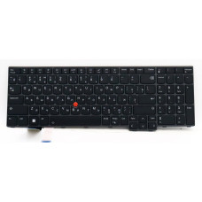 Клавиатура для ноутбука Lenovo Thinkpad P16s T16 gen1 черная с подсветкой